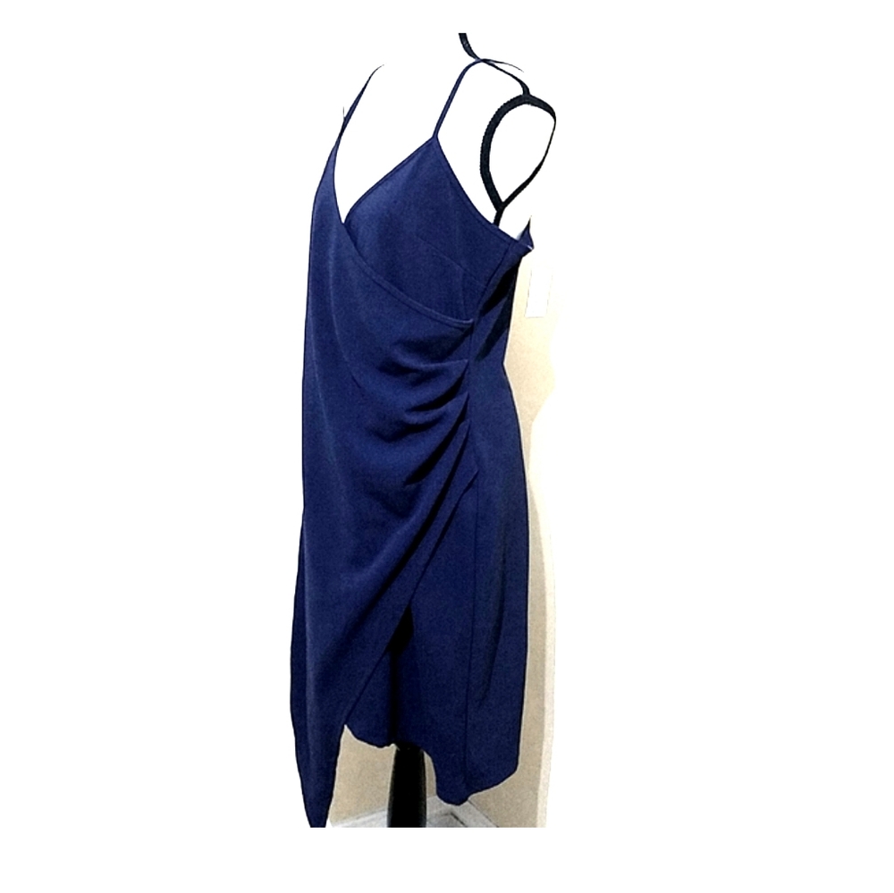 NWT No Boundaries Navy Blue Wrap Dress Size L - Picture 4 of 11
